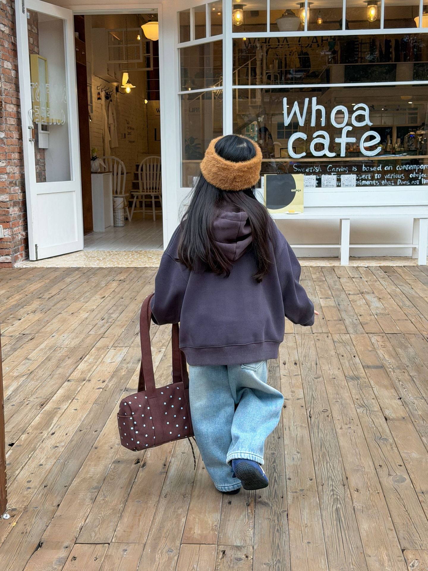 【現貨 90/120cm】【加絨】字母連帽T