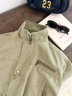 【現貨 160cm】韓版帥氣工裝機車夾克