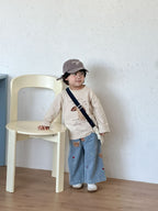 【80-150cm】可愛動物寬鬆純棉T恤