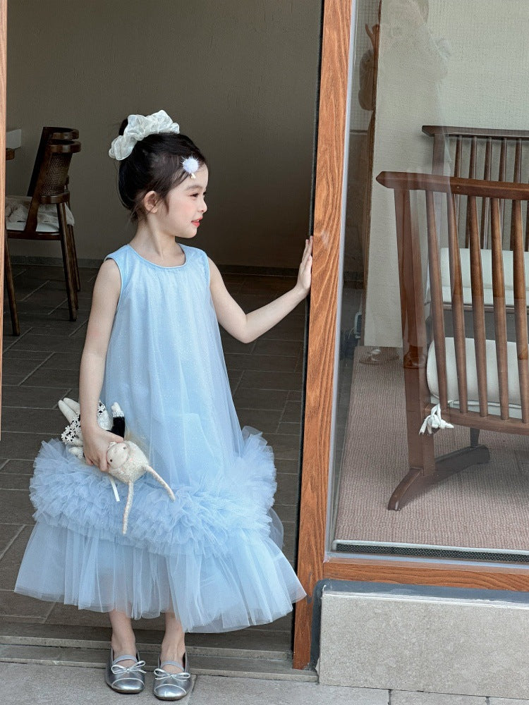 【90-150cm】高級設計感生日禮服紗裙