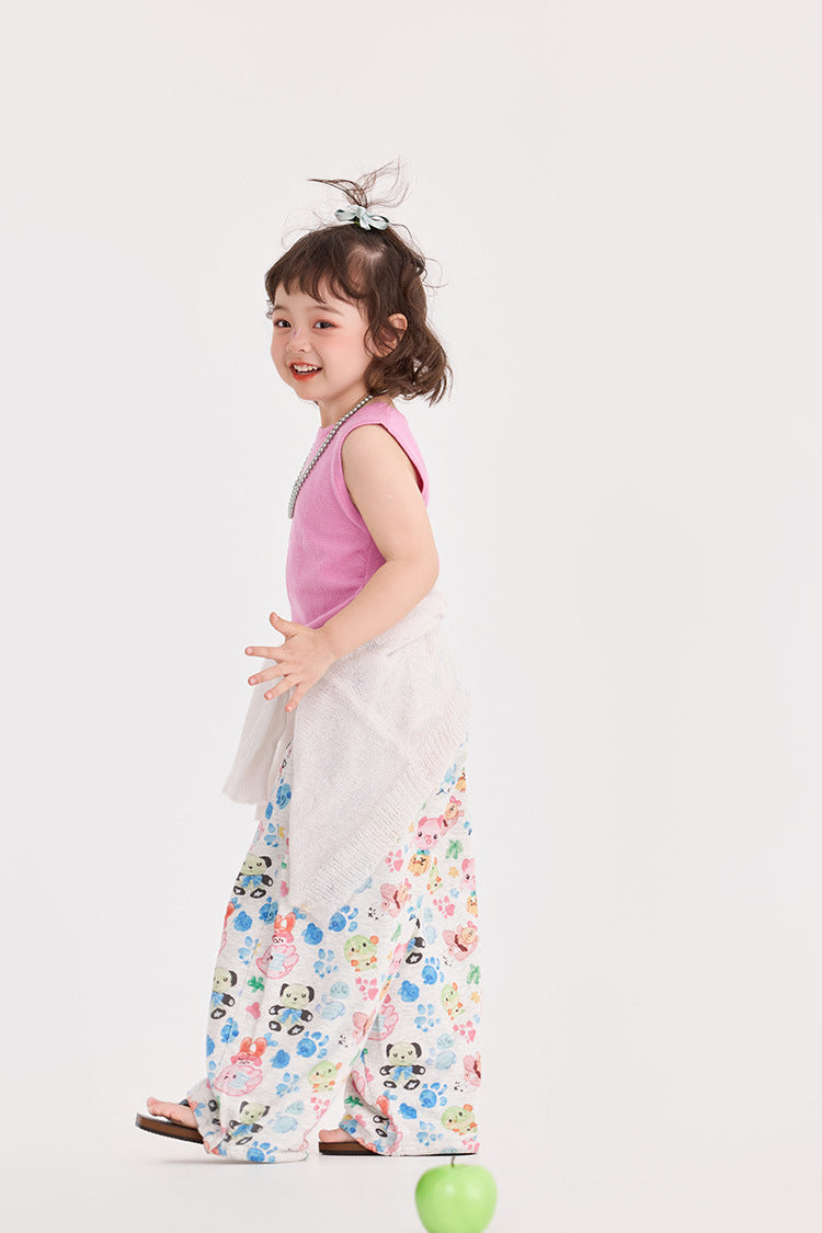 【90-150cm】圓領無袖針織背心