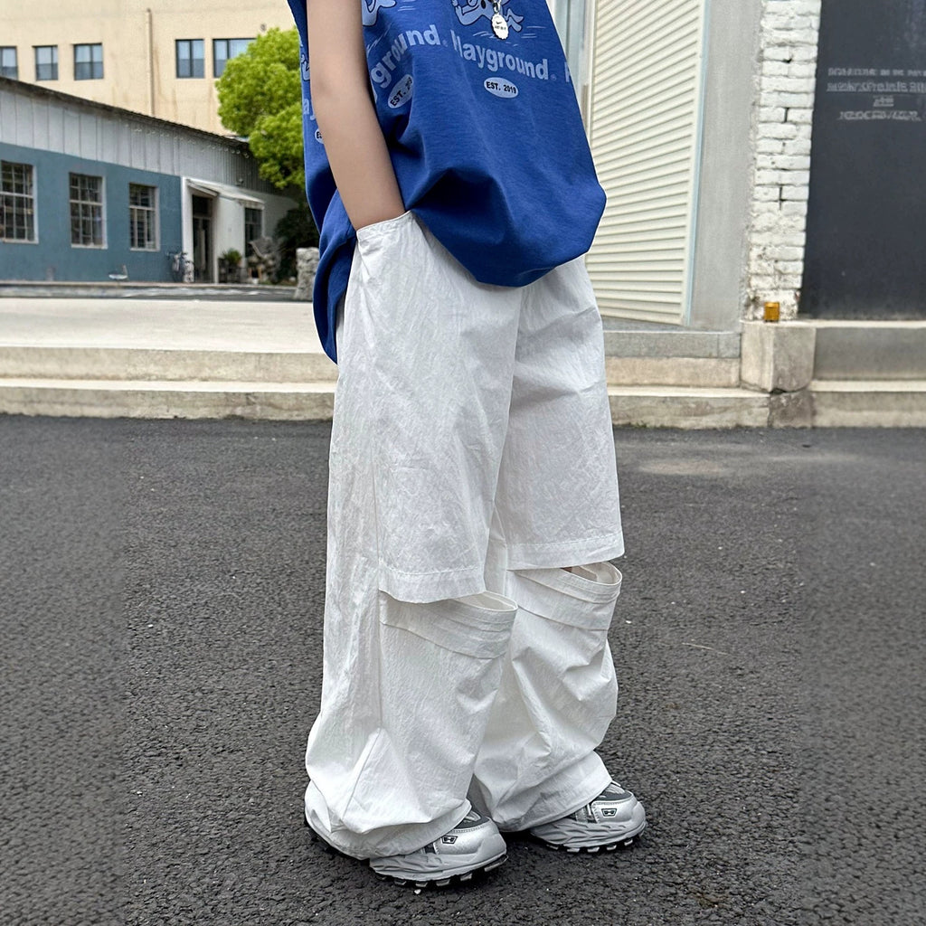 【100-160cm】薄款寬鬆直筒防蚊褲