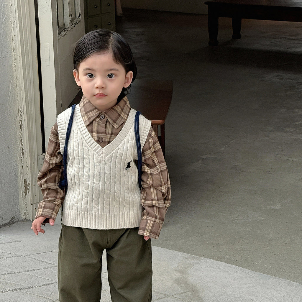 【73-110cm】韓版工裝風四件式套裝