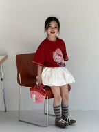 【120-160cm】雲朵蓬蓬感花苞 鬆緊腰燈籠裙