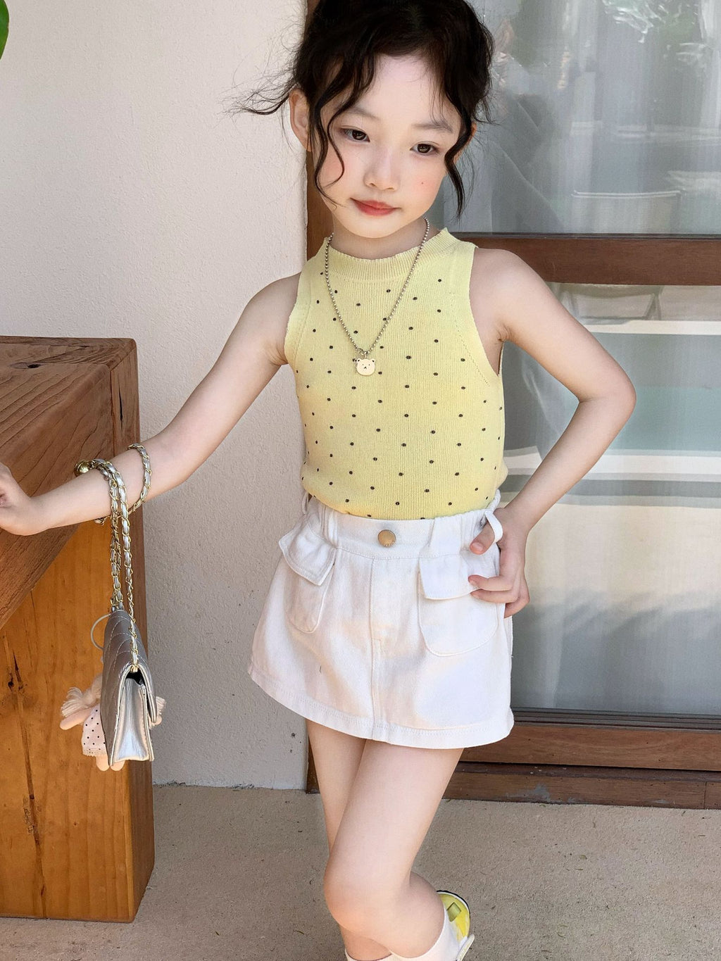 【90-150cm】美式辣妹工裝半身裙