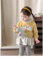 【73-110cm】時髦上假兩件上衣