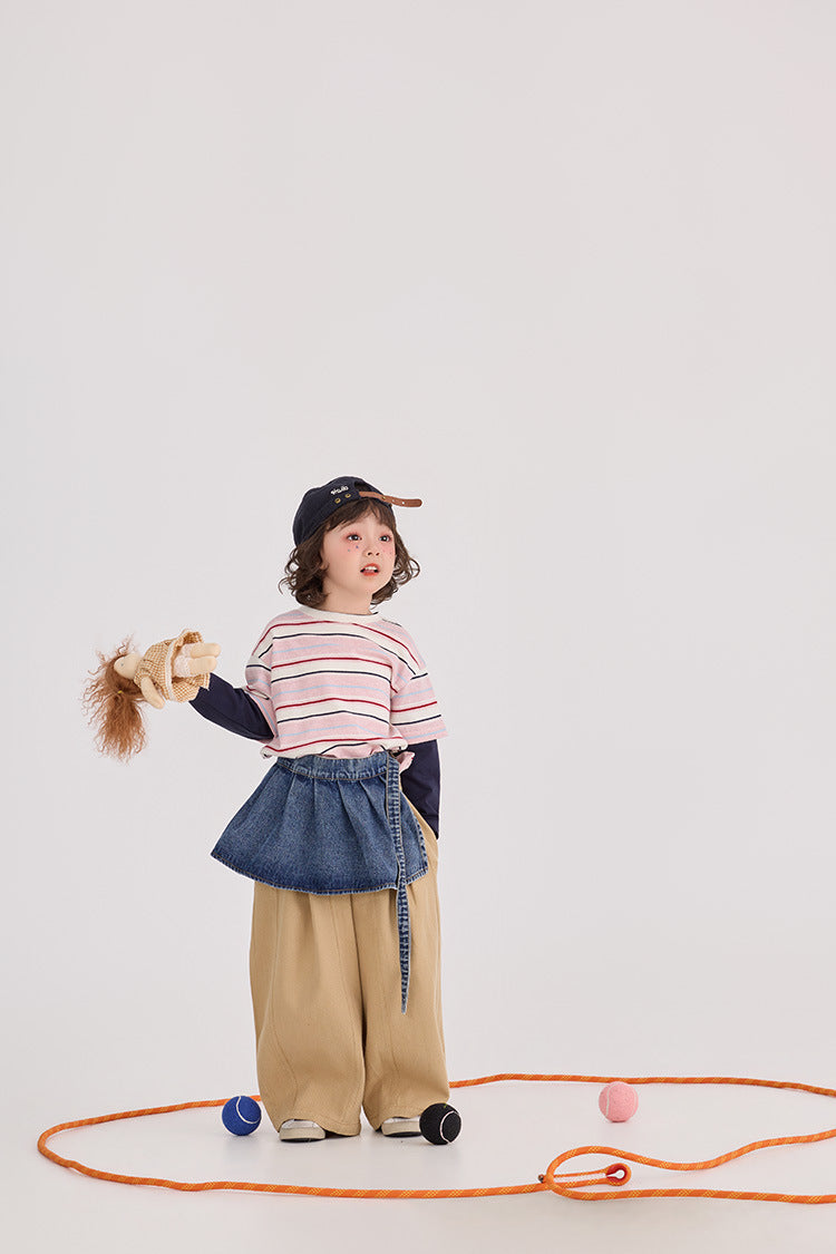 【90-150cm】日系好版型闊腿褲