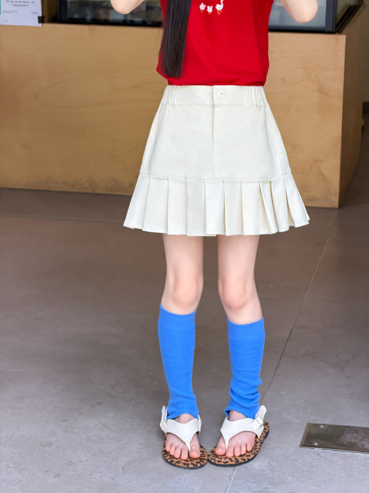 【100-170cm】立體壓褶防走光百褶裙