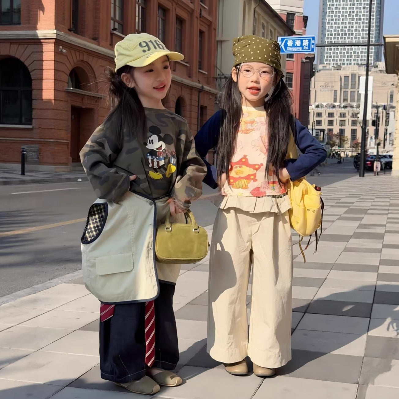 【90-140cm】迷彩米奇 | 馬甲 | 塗鴉T | 裙邊褲