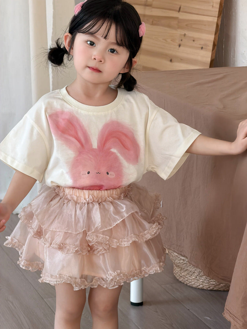 【90-140cm】珠光閃亮蓬蓬紗裙