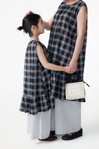 【90-150cm / M.L】【親子裝】日系梭織休閒闊腿褲