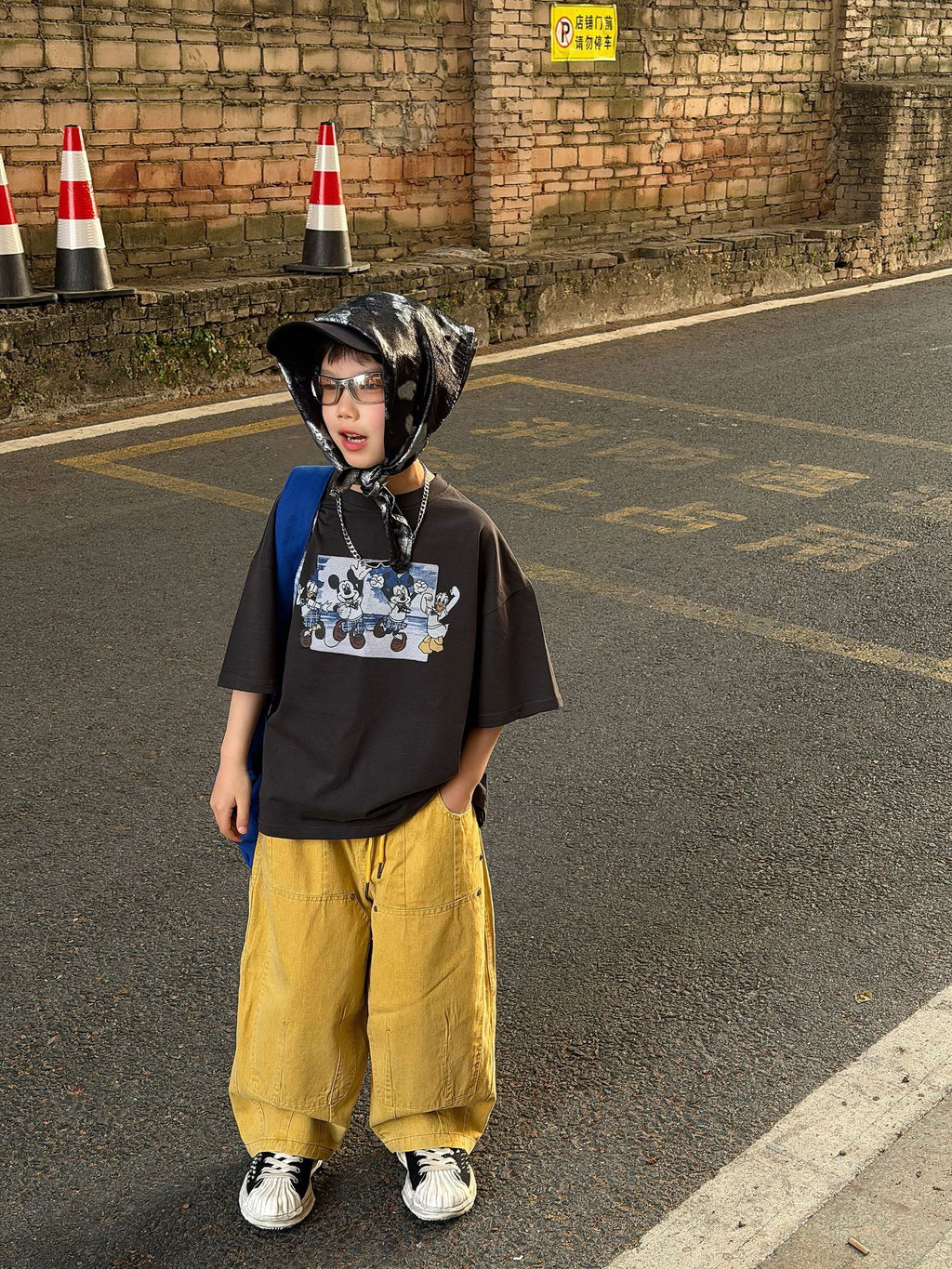 【90-160cm】全棉米奇朋友T