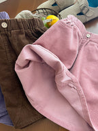 【現貨 90cm】柔軟坑條棉燈芯絨半身裙