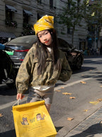 【90-140cm】迷彩連帽刺繡夾克 | 針織短褲