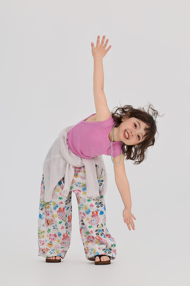 【90-150cm】圓領無袖針織背心