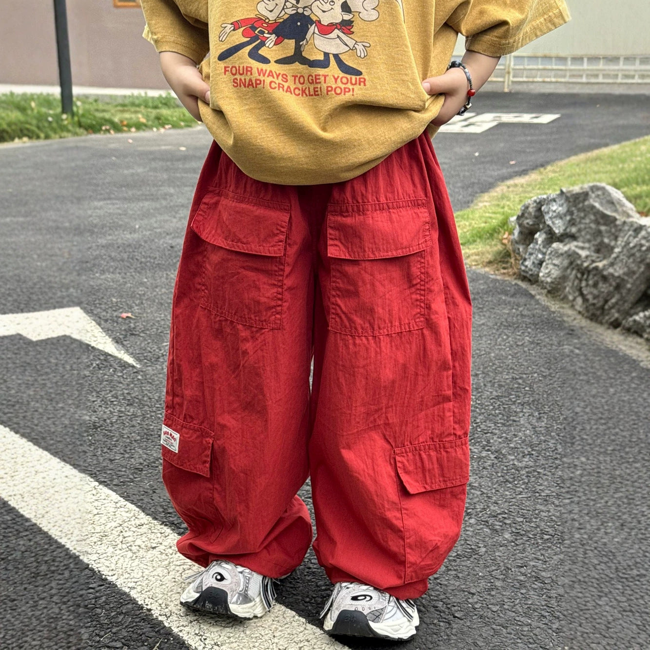 【100-160cm】口袋薄款防蚊褲