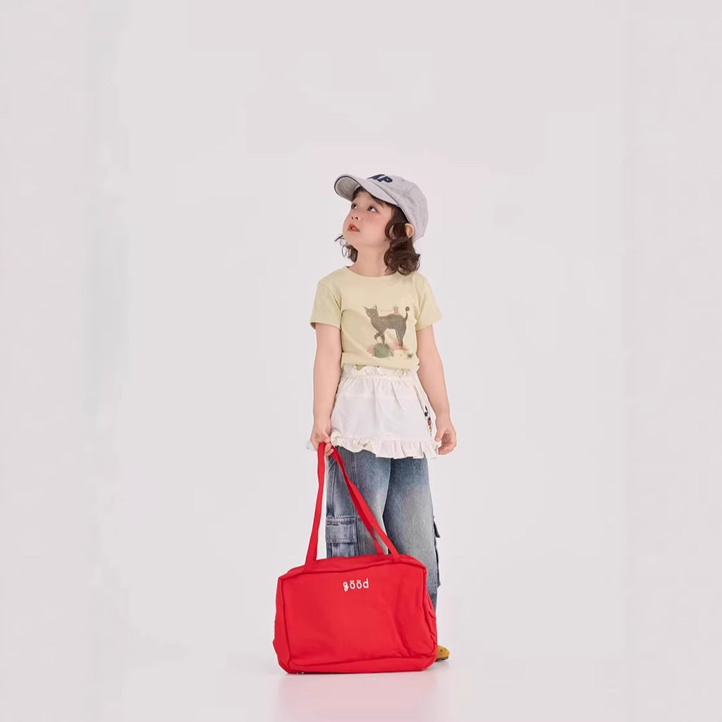 【90-150cm】高彈力修身貓咪打底衣