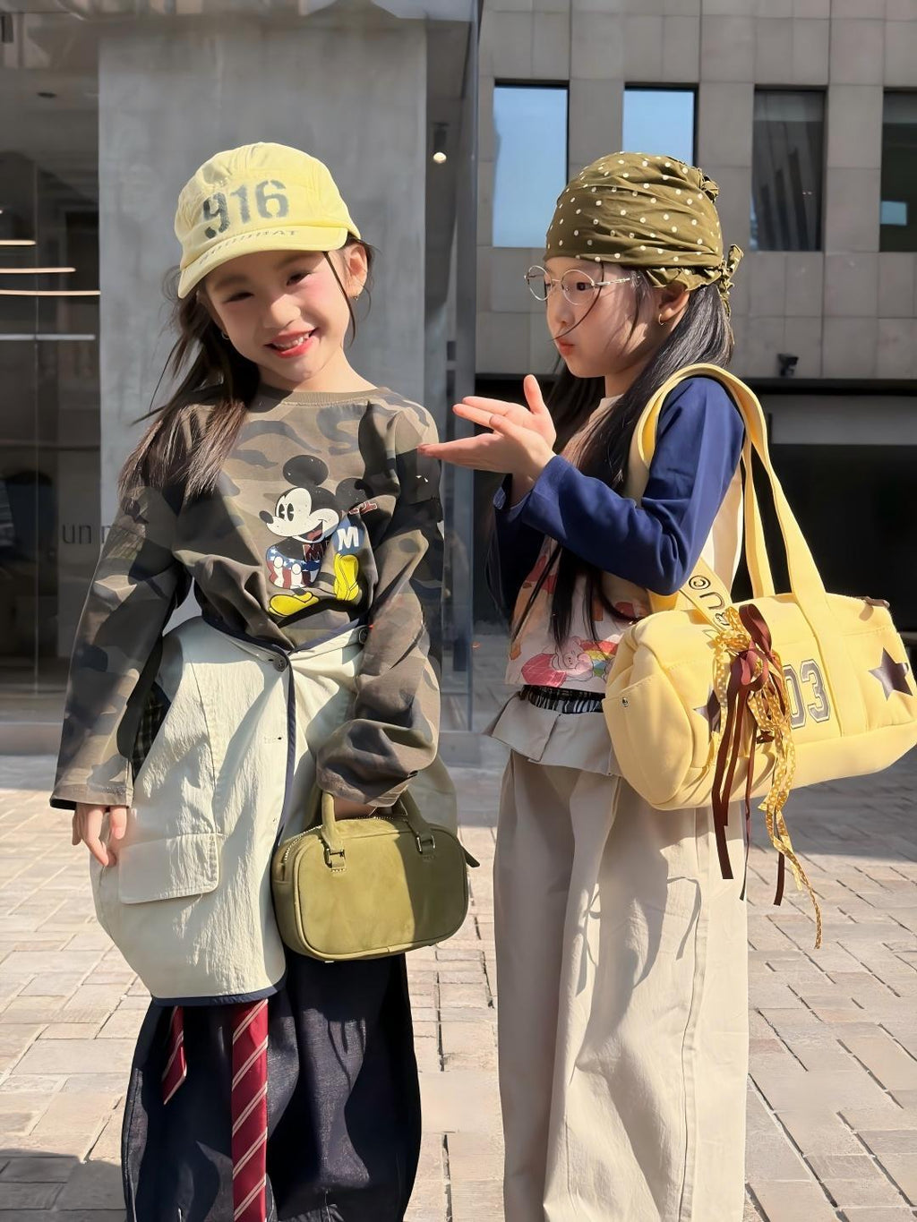 【90-140cm】迷彩米奇 | 馬甲 | 塗鴉T | 裙邊褲