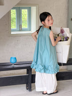 【100-170cm】3色-小甜妹系氛圍感荷葉公主背心裙