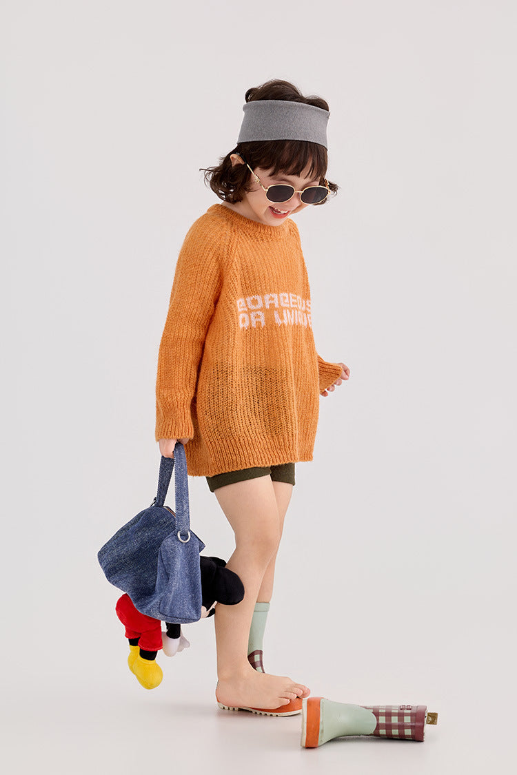 【90-150cm】度假風鏤空針織上衣