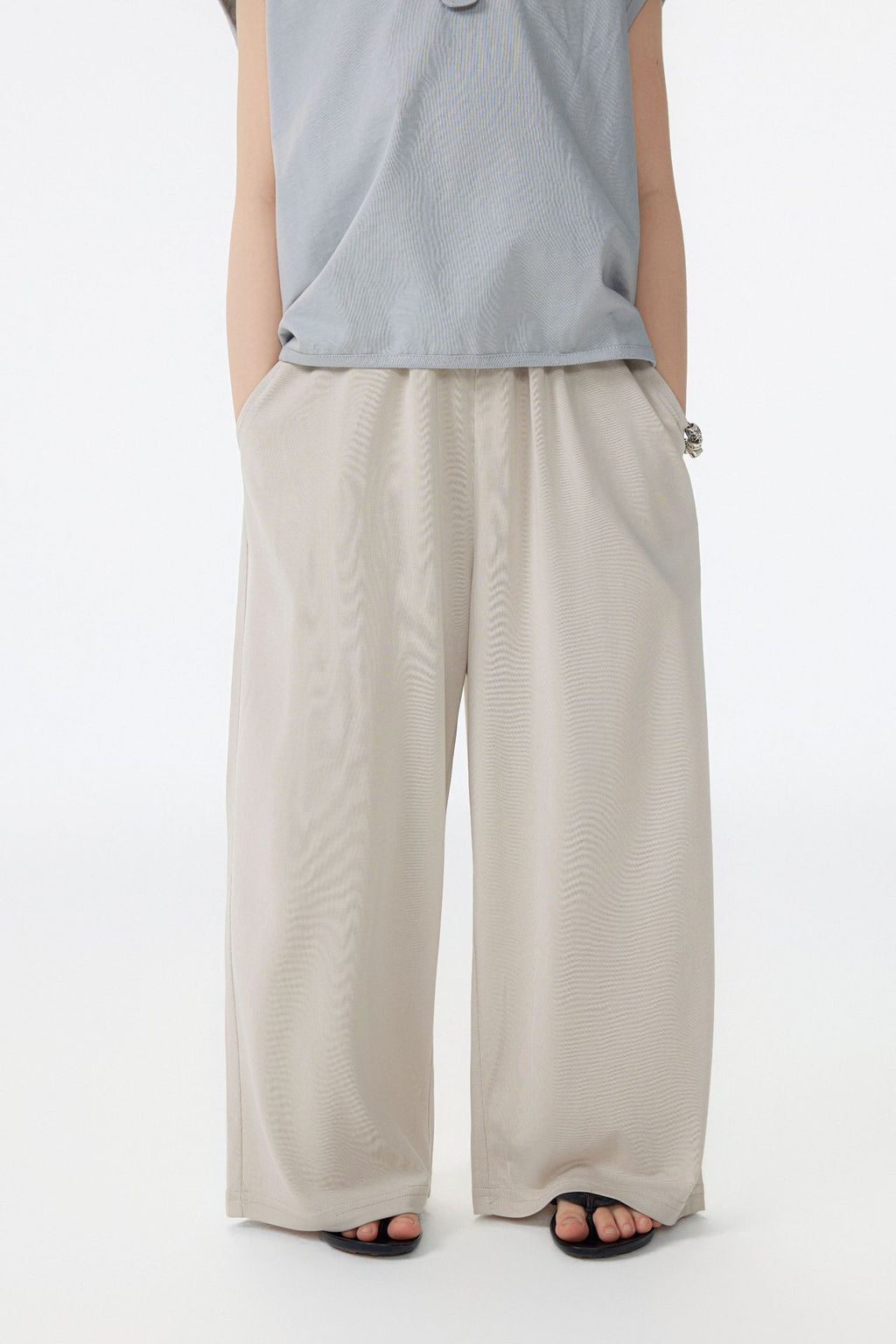 【90-150cm / F】【親子裝】日系會呼吸的闊腿褲