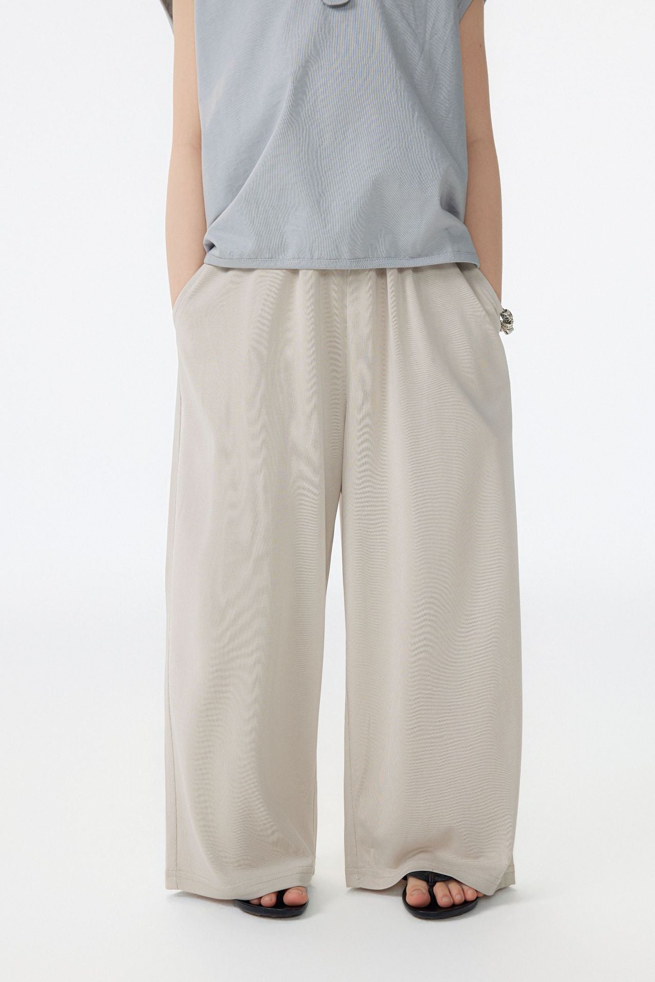 【90-150cm / F】【親子裝】日系會呼吸的闊腿褲