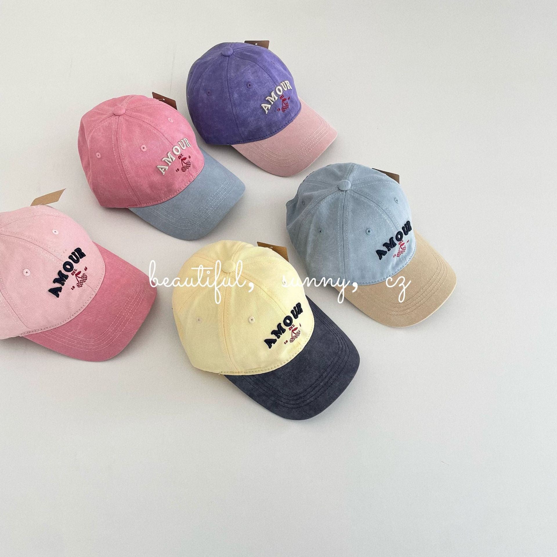 撞色刺繡棒球帽