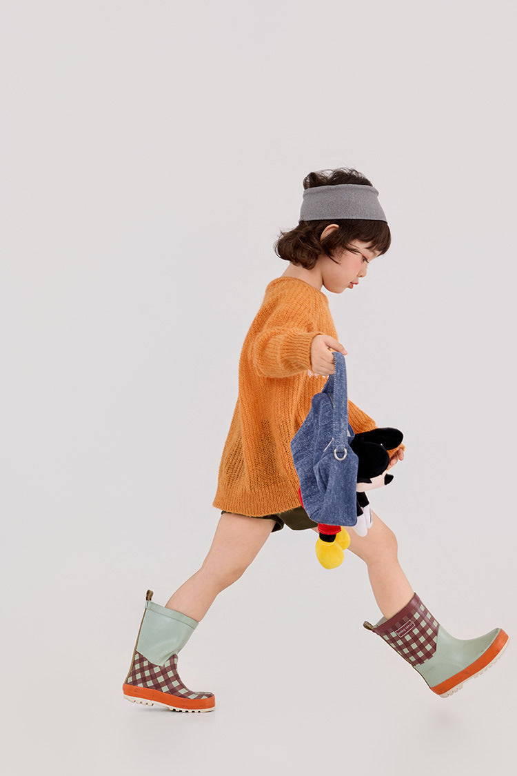 【90-150cm】度假風鏤空針織上衣