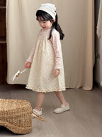 【90-140cm】韓版碎花棉布吊帶裙