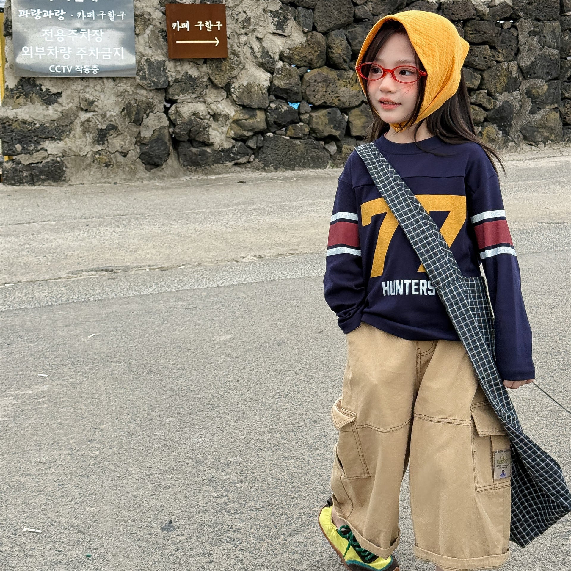 數字77長袖T恤打底衫