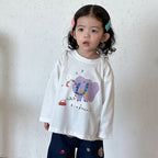 長袖寬鬆純棉T恤