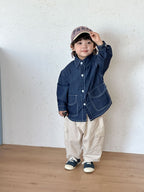 【80-150cm】牛仔連衣裙 | 牛仔襯衫外套