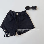 【90-150cm】設計感辣妹修身短褲