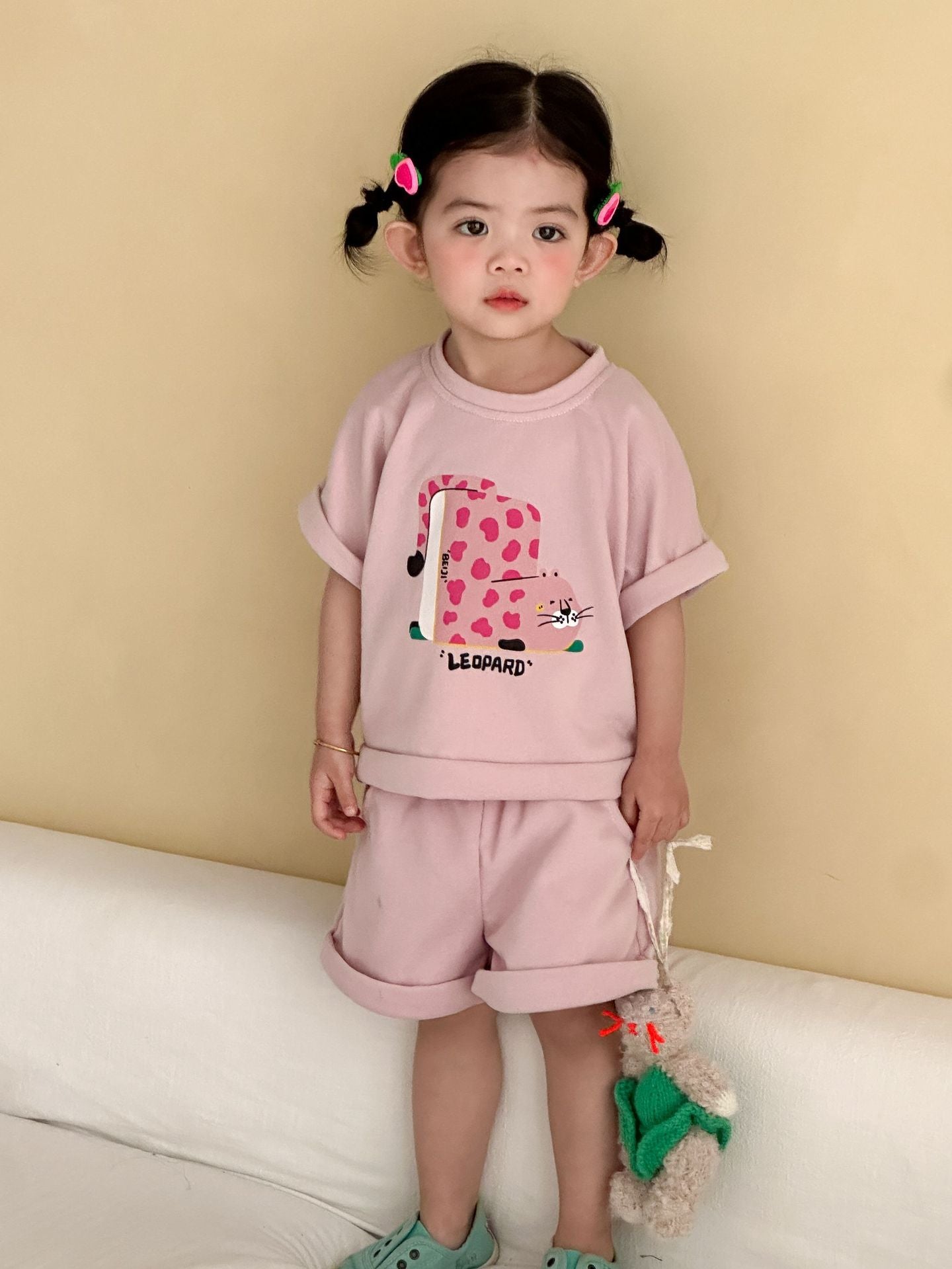【80-150cm】卡通印花休閒套裝