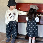 【現貨 80/120cm】波點牛仔褲 | 吊帶連衣裙