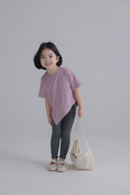 【90-150cm / F】【親子裝】日系薄款彈性坑條密邊打底褲