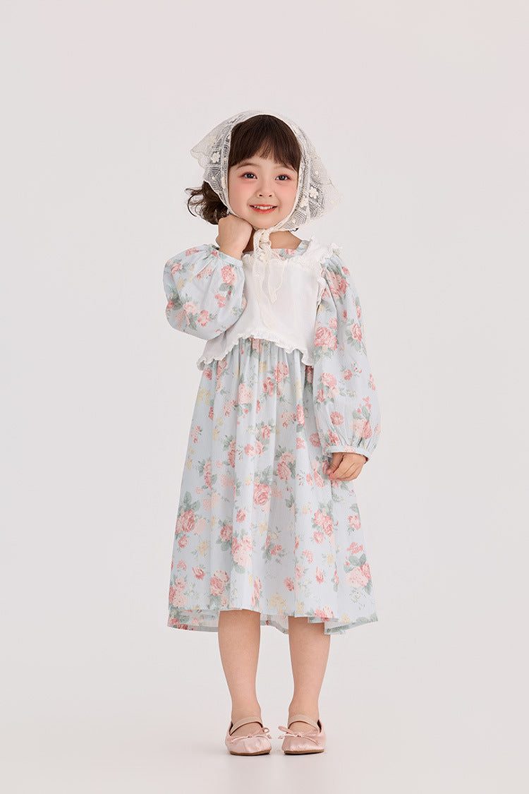 【90-150cm】碎花連身裙