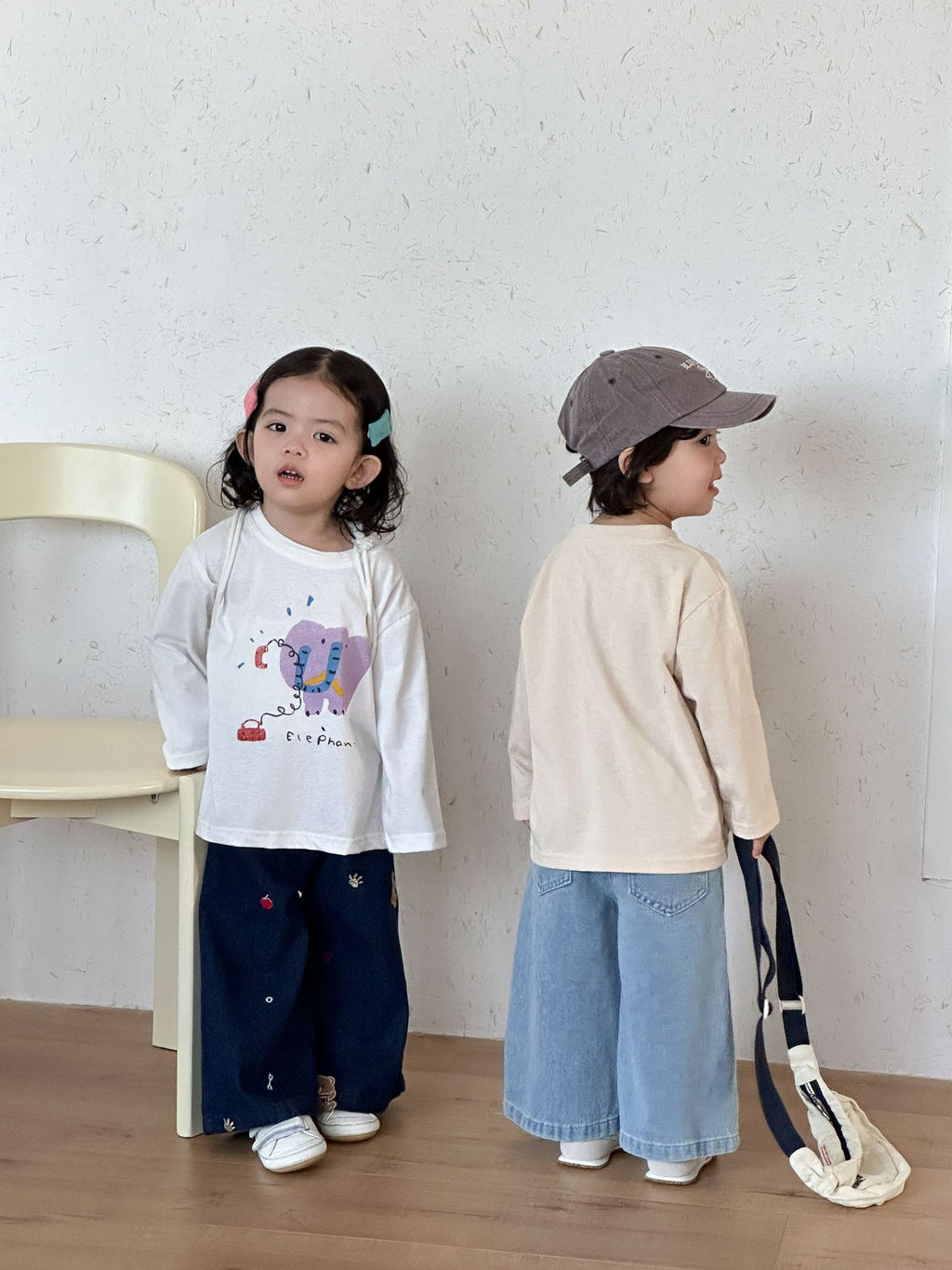 【80-150cm】可愛動物寬鬆純棉T恤