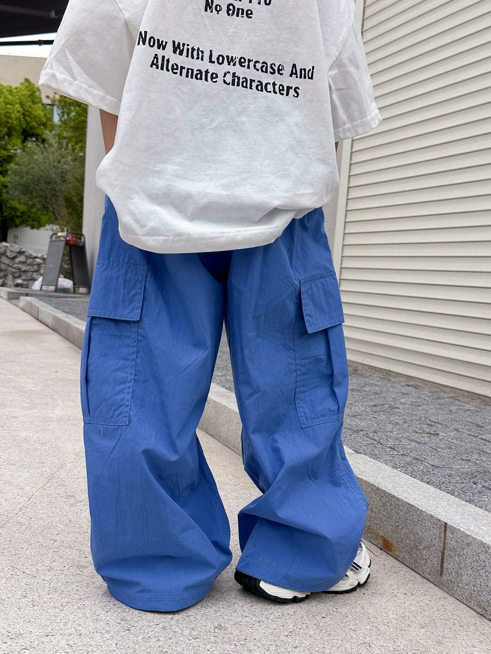 【100-160cm】薄款可束腳休閒防蚊褲