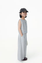 【90-150cm / M.L】【親子裝】日系一字領條紋背心
