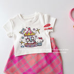 【90-150cm】彩色格紋半身裙