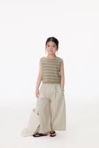 【90-150cm / M.L】【親子裝】日系一字領條紋背心