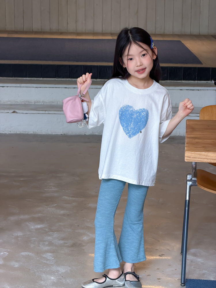 【100-170cm】肌理感高彈垂順透氣修身坑條喇叭褲