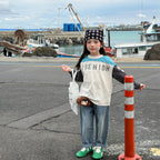 【80-130cm】(3色) 字母長袖T