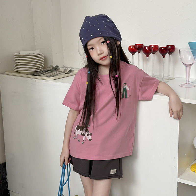 【100-170cm】7款~純棉可可愛愛圓領卡通T