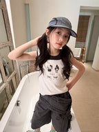 【100-160cm】KT美樂蒂假兩件背心