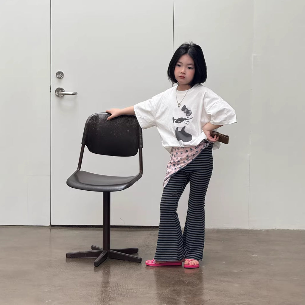 【現貨-140cm】墨鏡KT印花短袖上衣