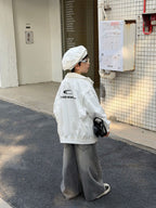 【90-160cm】韓版帥氣休閒戶外衝鋒衣外套