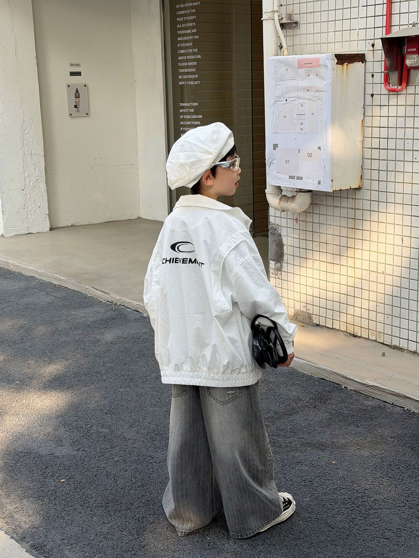 【90-160cm】韓版帥氣休閒戶外衝鋒衣外套