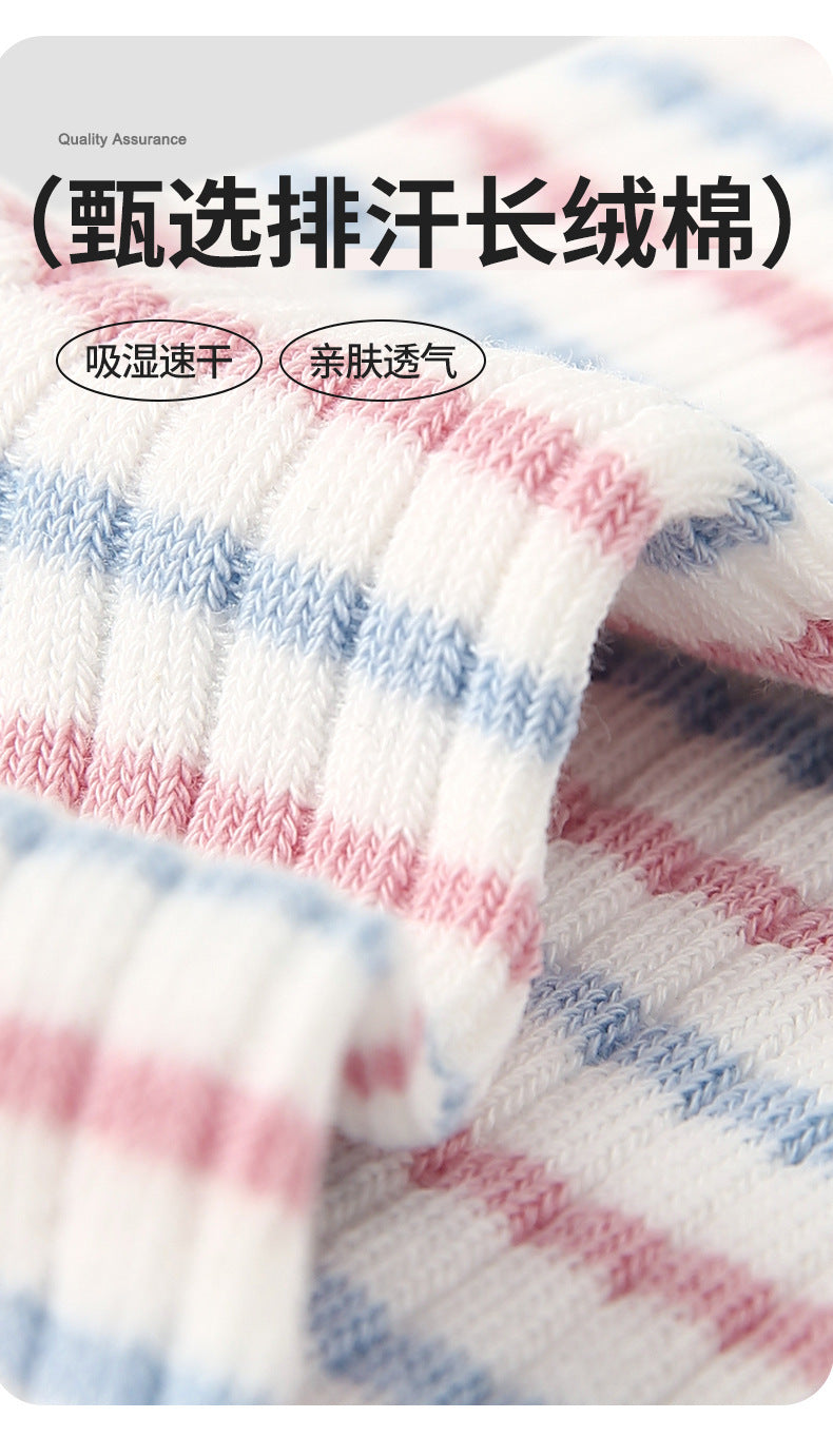 珍珠小兔中筒襪